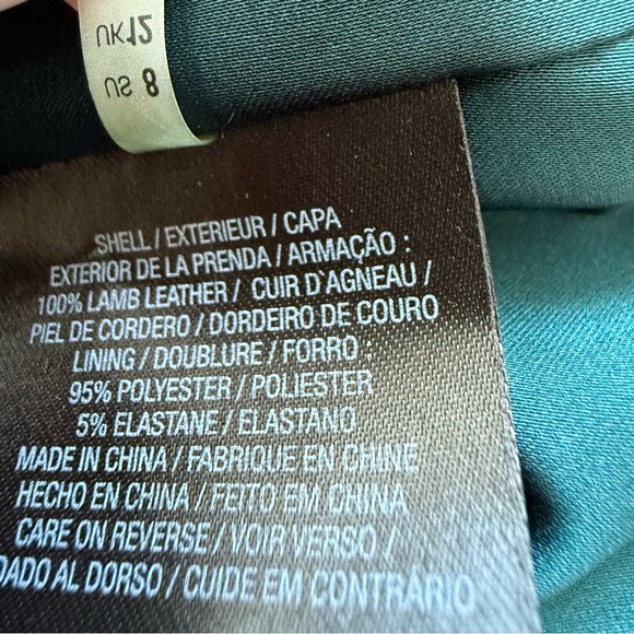 Elie Tahari women leather skirt size 8 US Retail 850$ - Picture 9 of 10